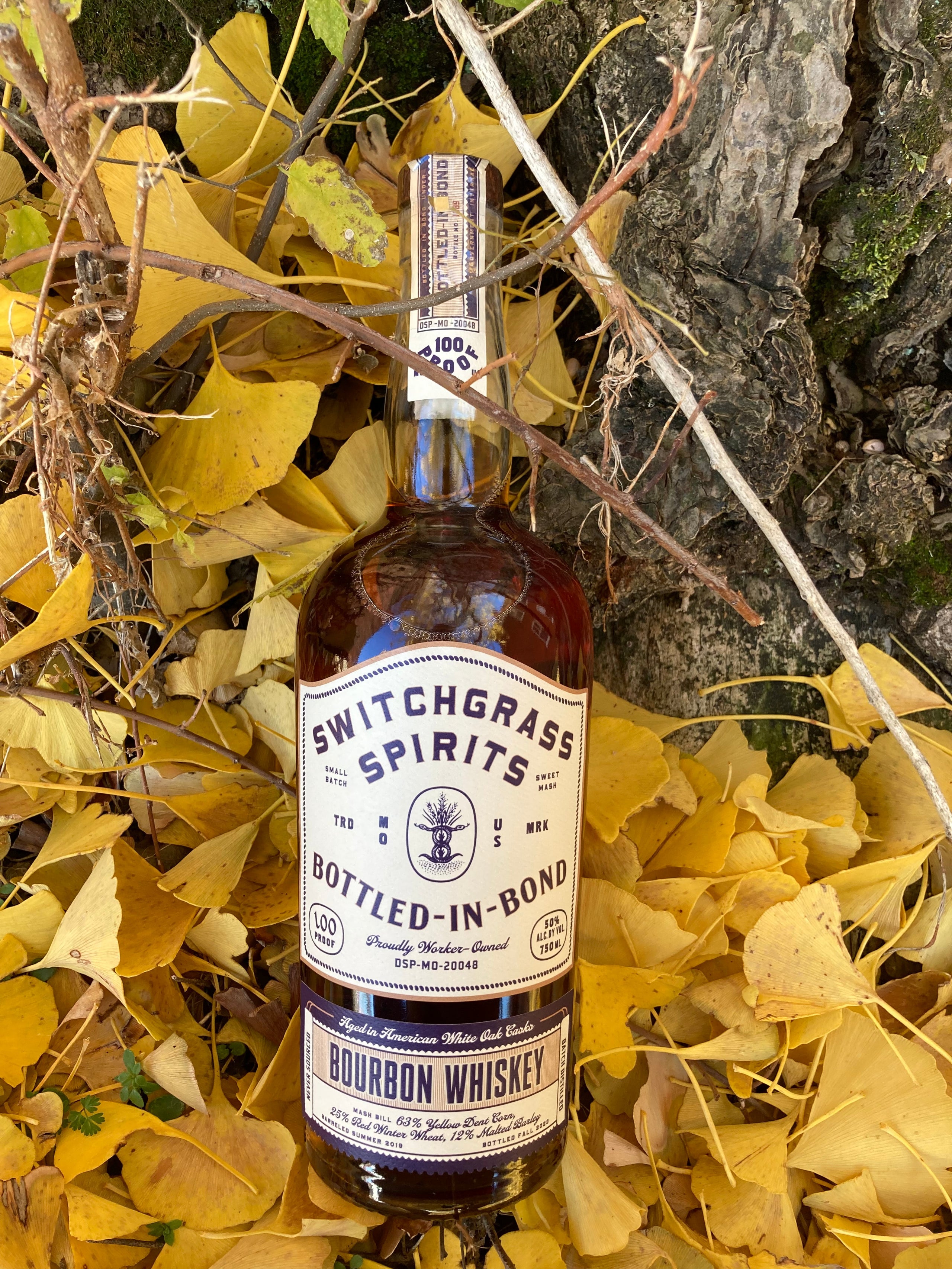 Switchgrass Bottled in Bond Bourbon Cork & Rind